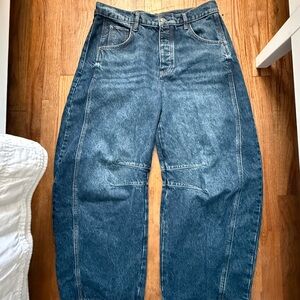 We The Free Good Luck Mid-Rise Barrel jeans